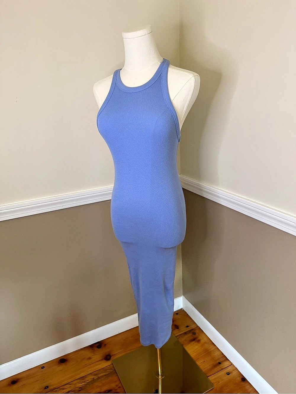 Zara Blue midi Dress Size Small NWT